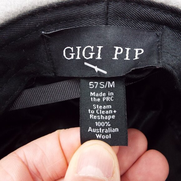 GIGI PIP Felt Australian Wool Boater Hat main image 2